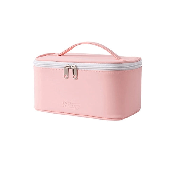 Large Capacity PU Leather Travel Makeup Bag