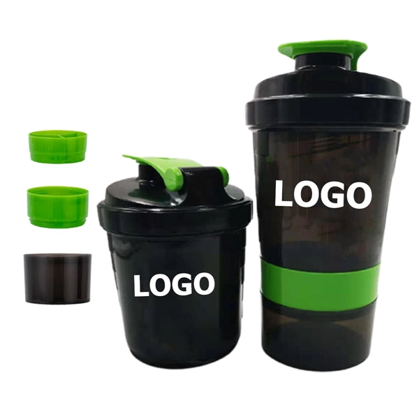 Portable Sport Plastic Shaker Water Bottle