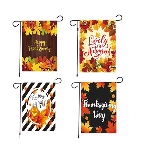 Thanksgiving Decorations Fall Garden Yard Flags