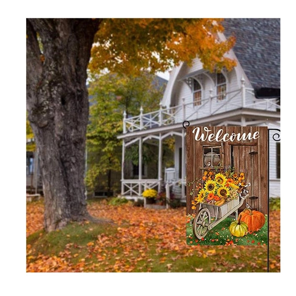 Thanksgiving Decorations Fall Garden Yard Flags