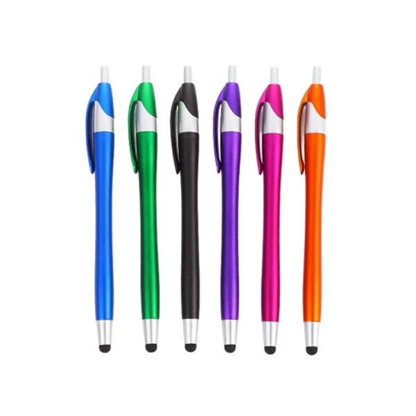 Metallic Colored Stylus Click Pen