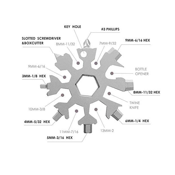 18-in-1 Snowflakes Multi-Tool