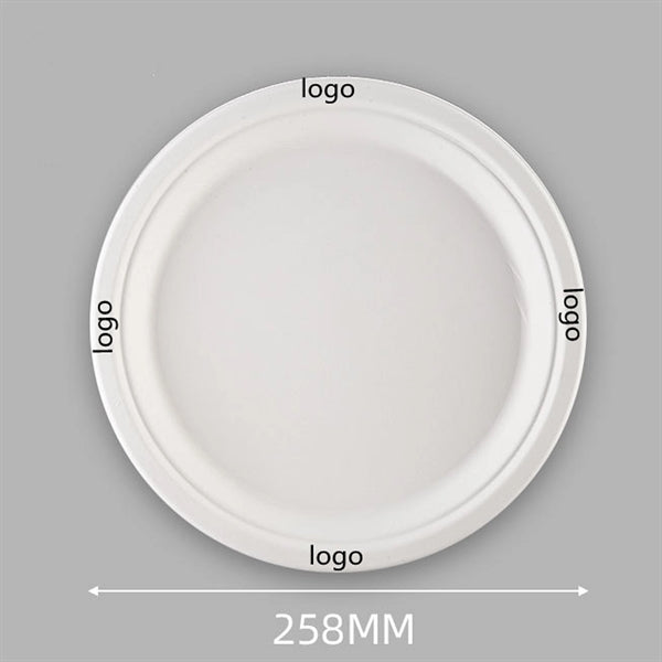 10" Disposable Paper Plates Eco-Friendly