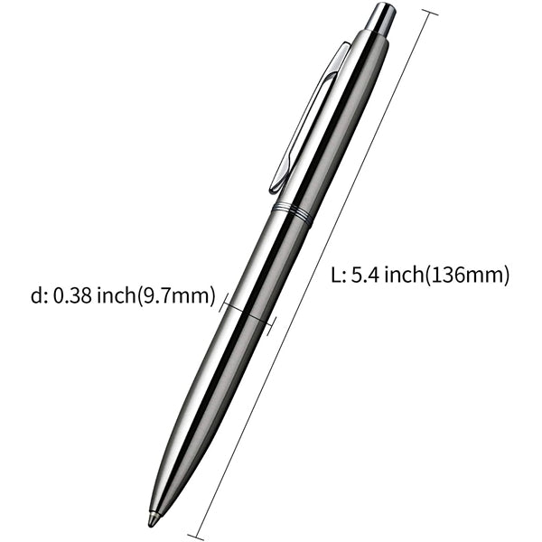 Retractable Metal Ballpoint Pens