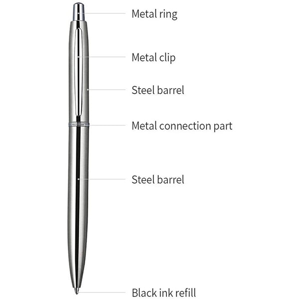 Retractable Metal Ballpoint Pens