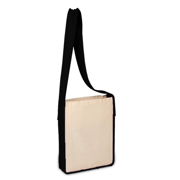 Canvas Sling Bag with Color Handles