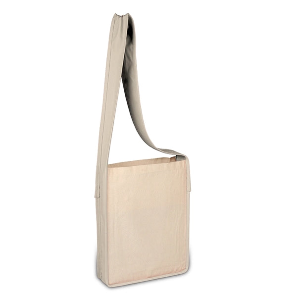 Canvas Sling Bag with Color Handles