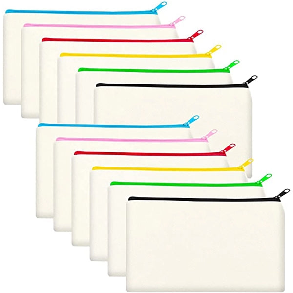 Multi-Color Zipper Pouch Pencil Case
