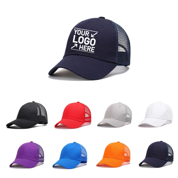 6-Panel Cotton Mesh Hat