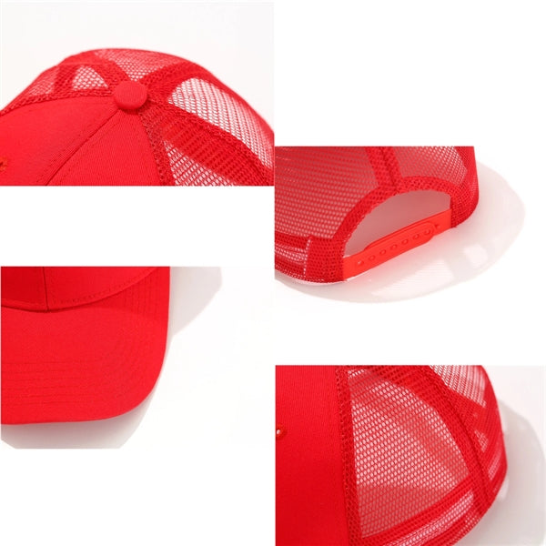 6-Panel Cotton Mesh Hat