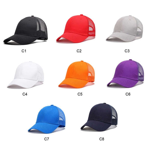 6-Panel Cotton Mesh Hat