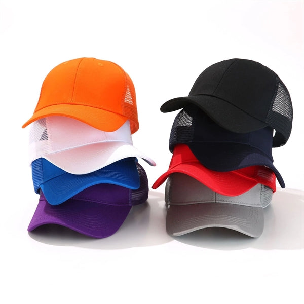 6-Panel Cotton Mesh Hat