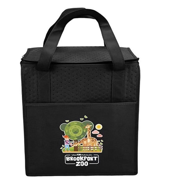 Non woven insulation bag with zipper