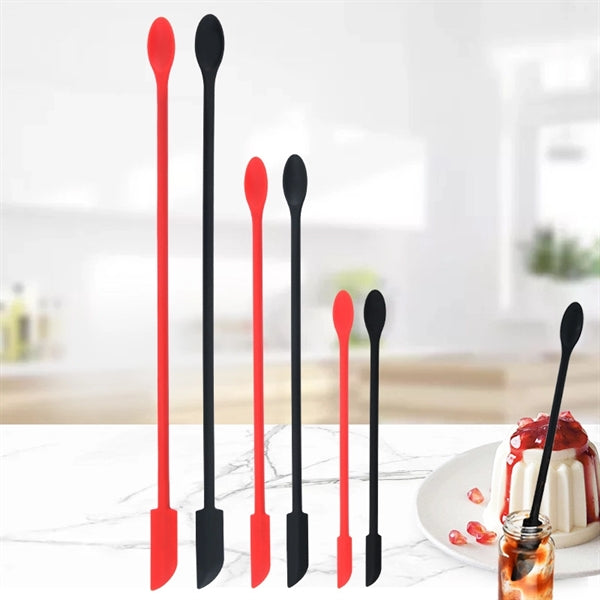 Double-headed Mini Silicone Spoon And Spatula
