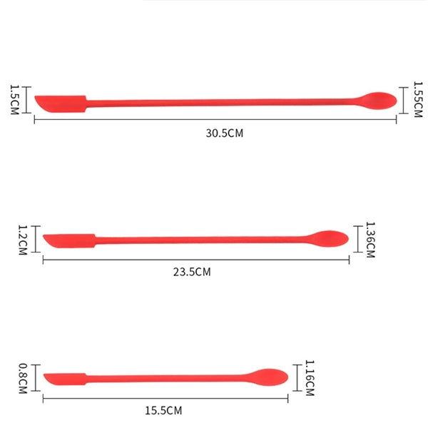 Double-headed Mini Silicone Spoon And Spatula