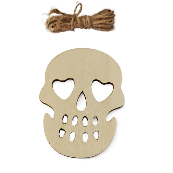 DIY Halloween Wooden Crafts Hanging Tags