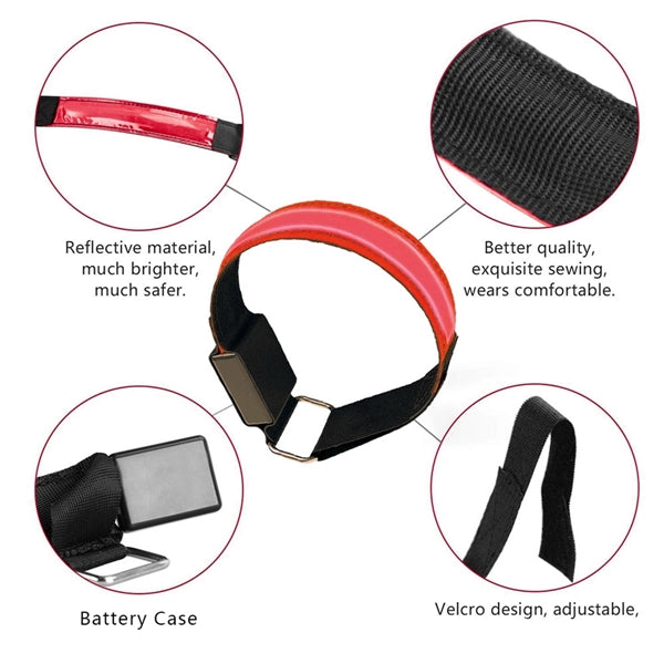 Rechargeable LED Armband Reflective