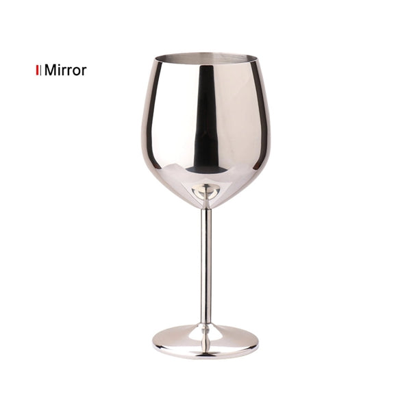 Stemmed Stainless Steel Wine Glasses