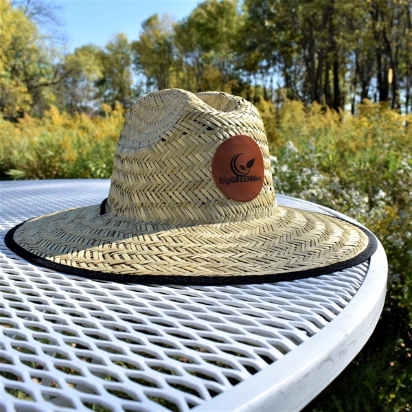 Straw Hat With Seti Bamboo Sunglasses Gift Set