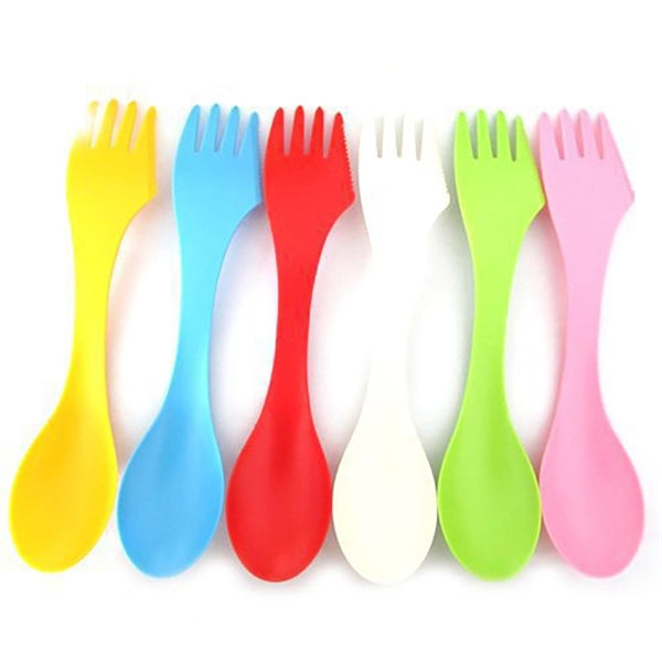 3 in 1 Multi-functional Plastic Sporks