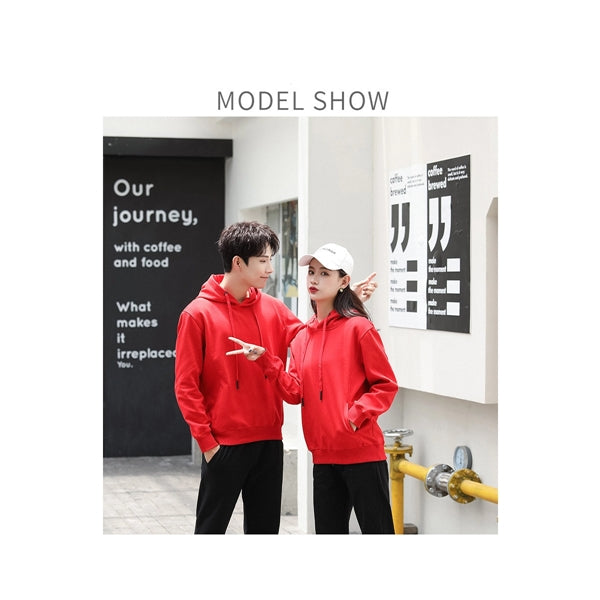 Men and Women Fleece Hooded Sweatshirt