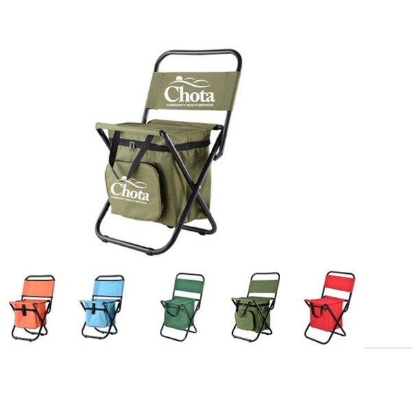 Camping Chair with Cooler Insulated Bag