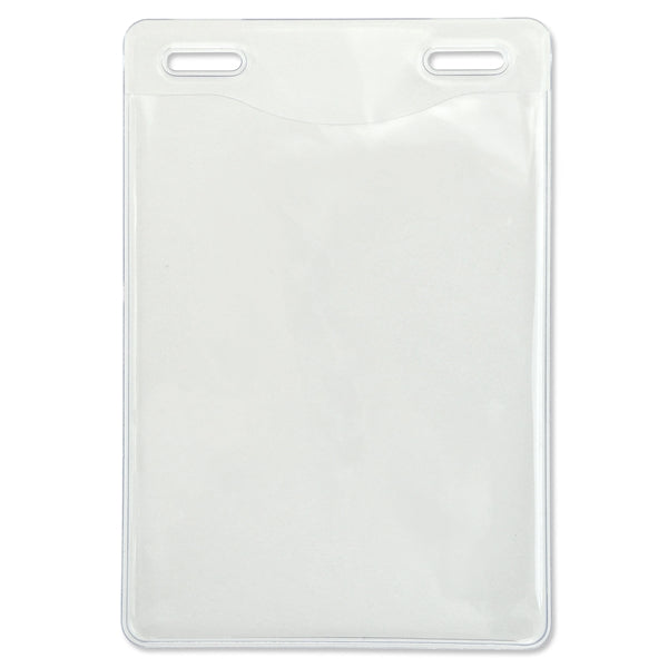 Vertical Event-Size Vinyl Badge Holders with 2 Slots