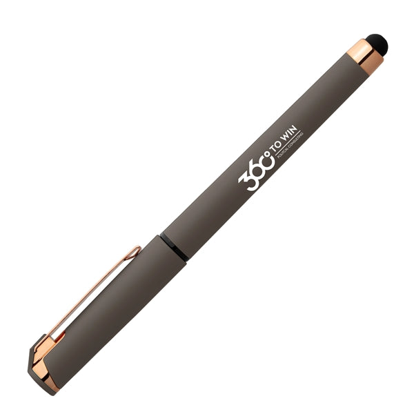 Islander Softy Rose Gold Gel Pen w/ Stylus - Silkscreen