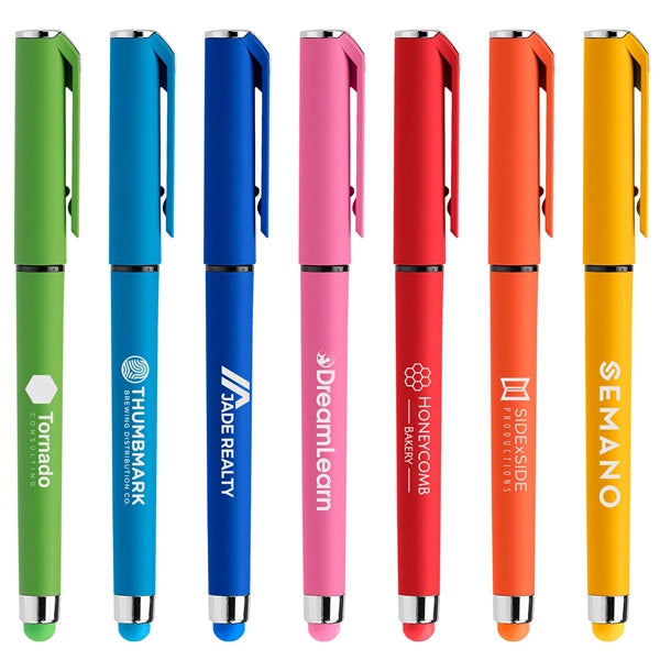 Islander Softy Brights Gel w/ Stylus - Silkscreen