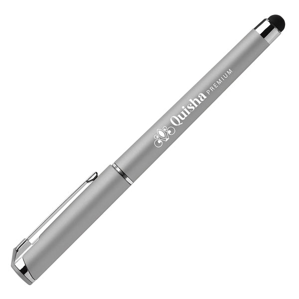 Islander Softy Metallic Gel Pen w/ Stylus - Silkscreen