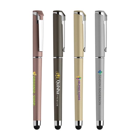 Islander Softy Metallic Gel Pen w/ Stylus - - ColorJet