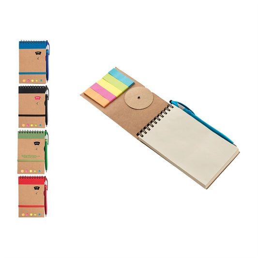 Grained Cardboard Spiral Bound 70 Sheet Journal