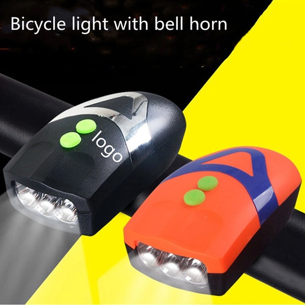 Cycling Headlight With Bell Alarm