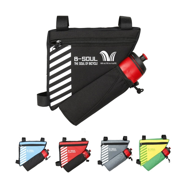 Bike Bag Tube Bicycle Saddle With Water Bottle Holde
