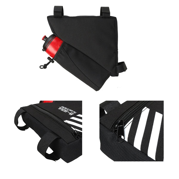 Bike Bag Tube Bicycle Saddle With Water Bottle Holde
