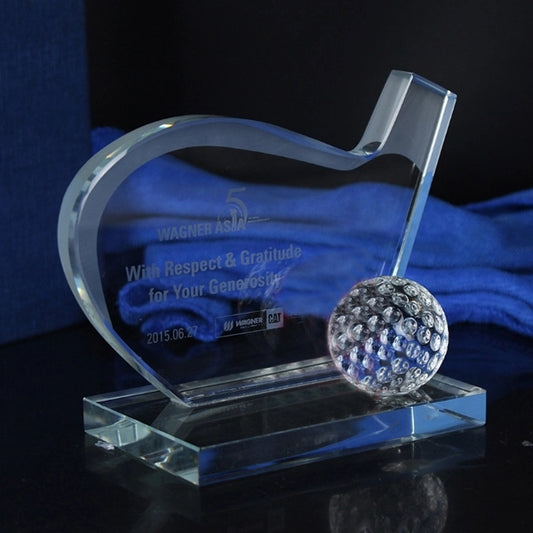 Golf Crystal Trophy