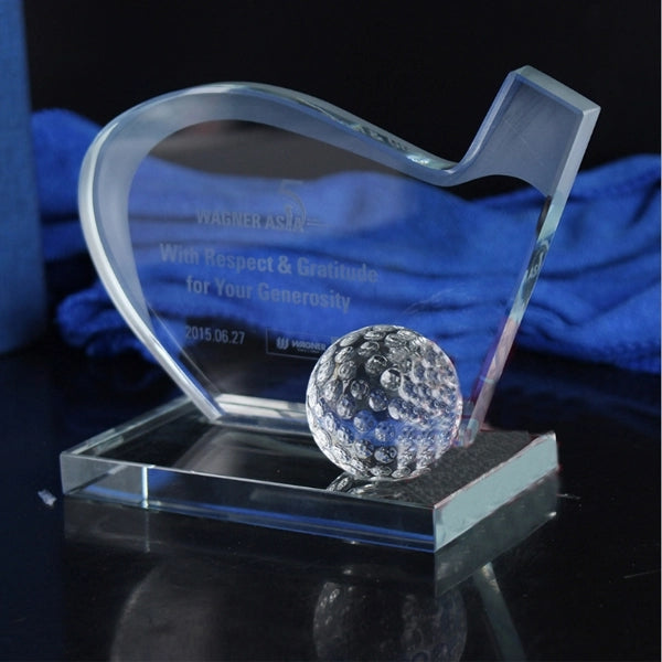 Golf Crystal Trophy