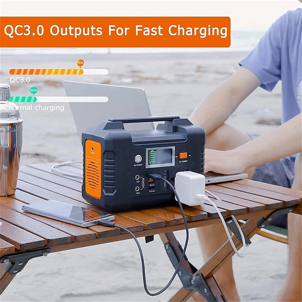 200W Portable Power Station Solar Generator Battery Charger