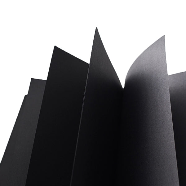 Logo Plain Black Card Kraft Paper Notebook