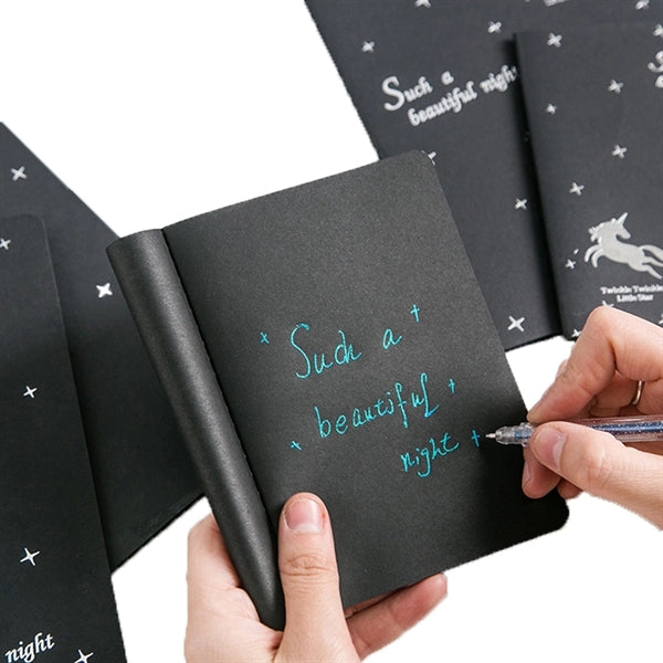 Logo Plain Black Card Kraft Paper Notebook