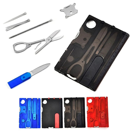 12 in 1 Credit Card Multitool Camping Wallet Tool