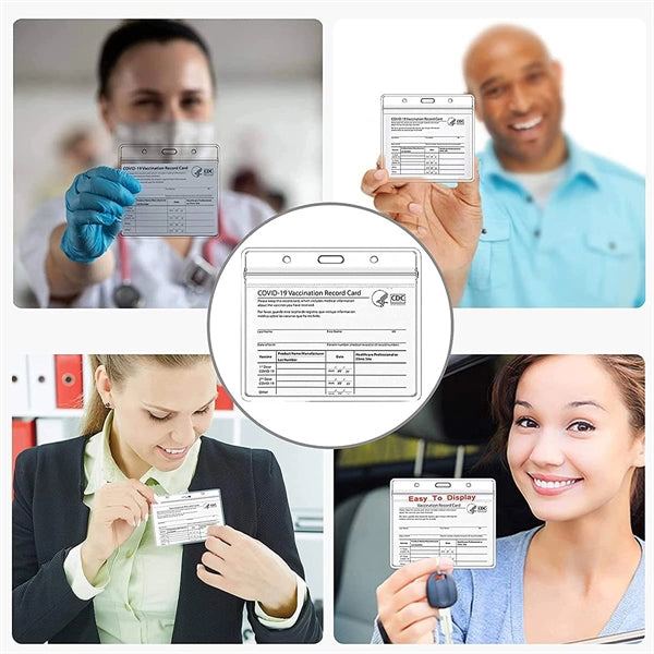 4 X 3 Inches Covid-19 Vaccine Card Holder Protector