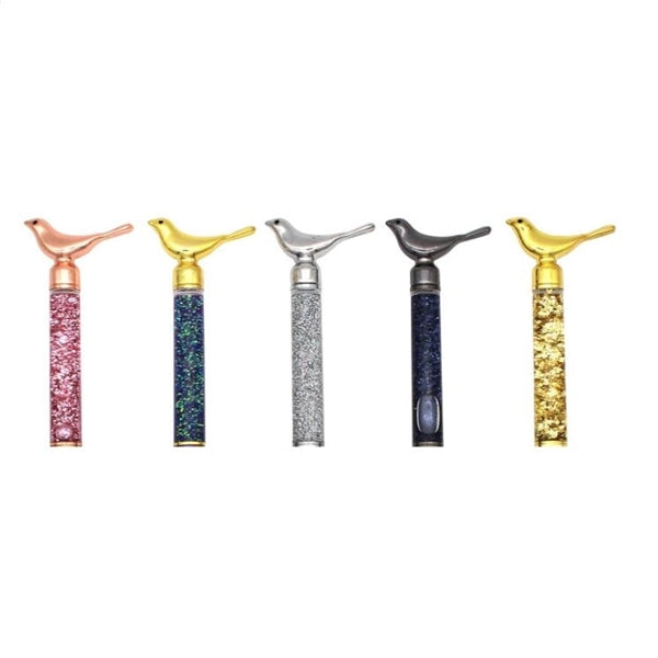 Metal Bling Small Bird Retractable Ballpoint Pen
