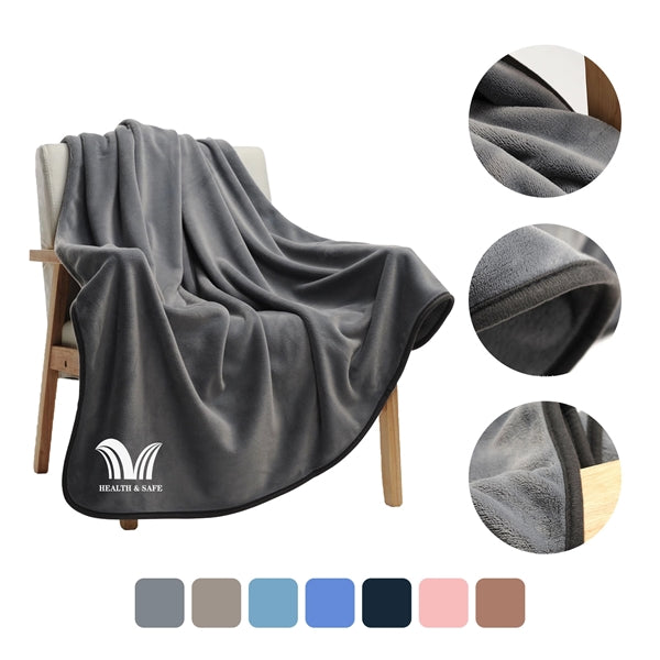 Interweaved Blanket for Sofa Couch Soft Flannel Fleece