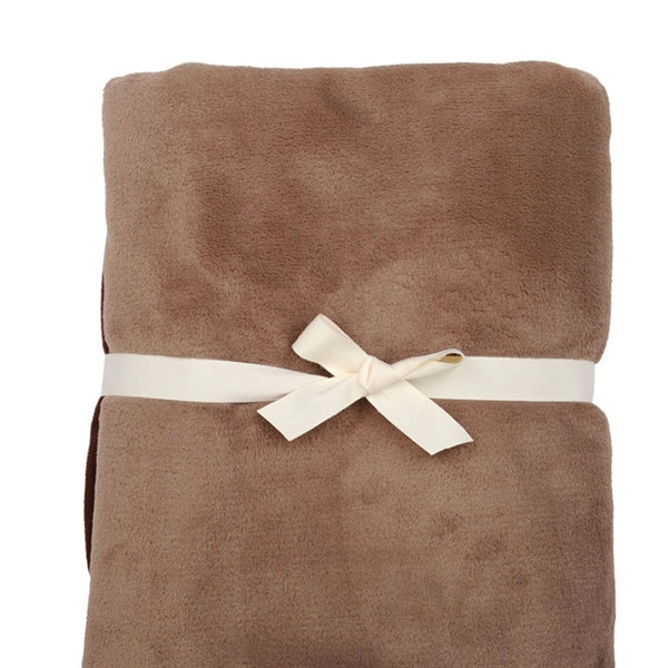 Interweaved Blanket for Sofa Couch Soft Flannel Fleece