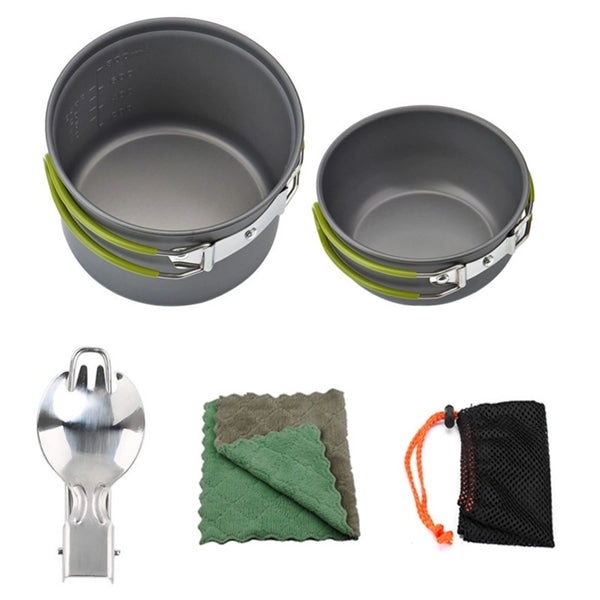 Camping Cooking Set Cookware Mess Kit Kitchen Equipment
