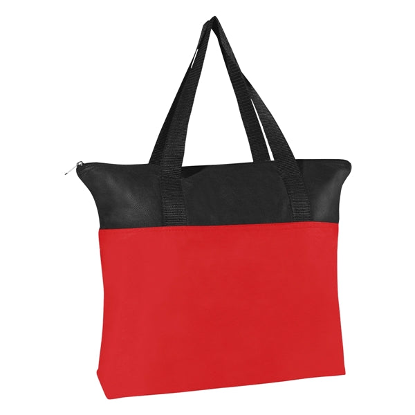 Non-Woven Zippered Recycled Tote Bag
