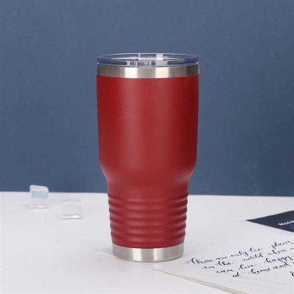 30 Oz. Polar Camel Ringneck Vacuum Insulated Tumbler w/ Lid