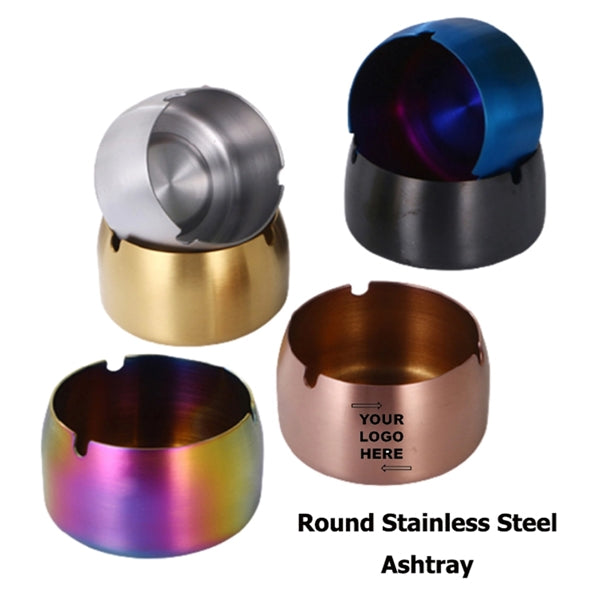 Round Stainless Steel Ashtray