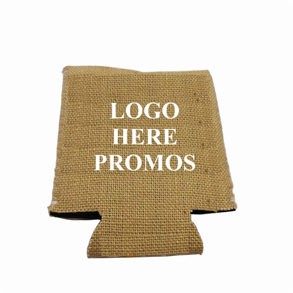 Jute Beer Can Cooler
